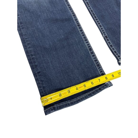 True Religion Womens Blue Super Stretch Slim Straight SIze 33 SKU 9278 - Picture 6 of 13